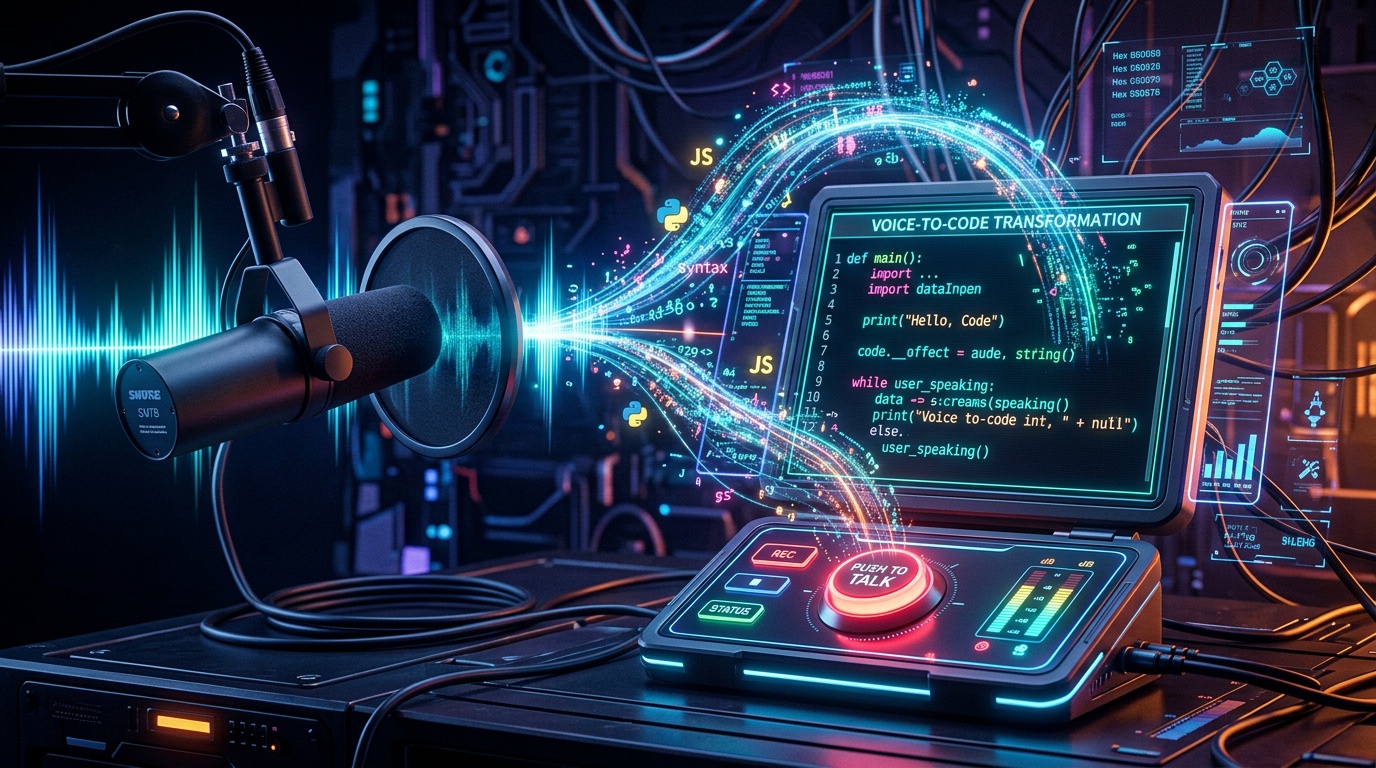 Kolbo Code Voice Input — Hands-Free AI Coding with Push-to-Talk